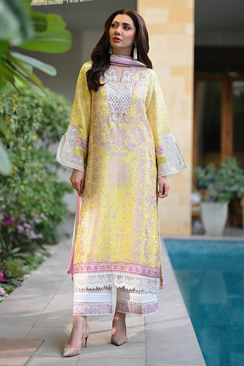Ansab Jahangir | Digital Silk | Paloma Shirt and Dupatta - Official Ansab Jahangir stockist in UK - Sakeena London