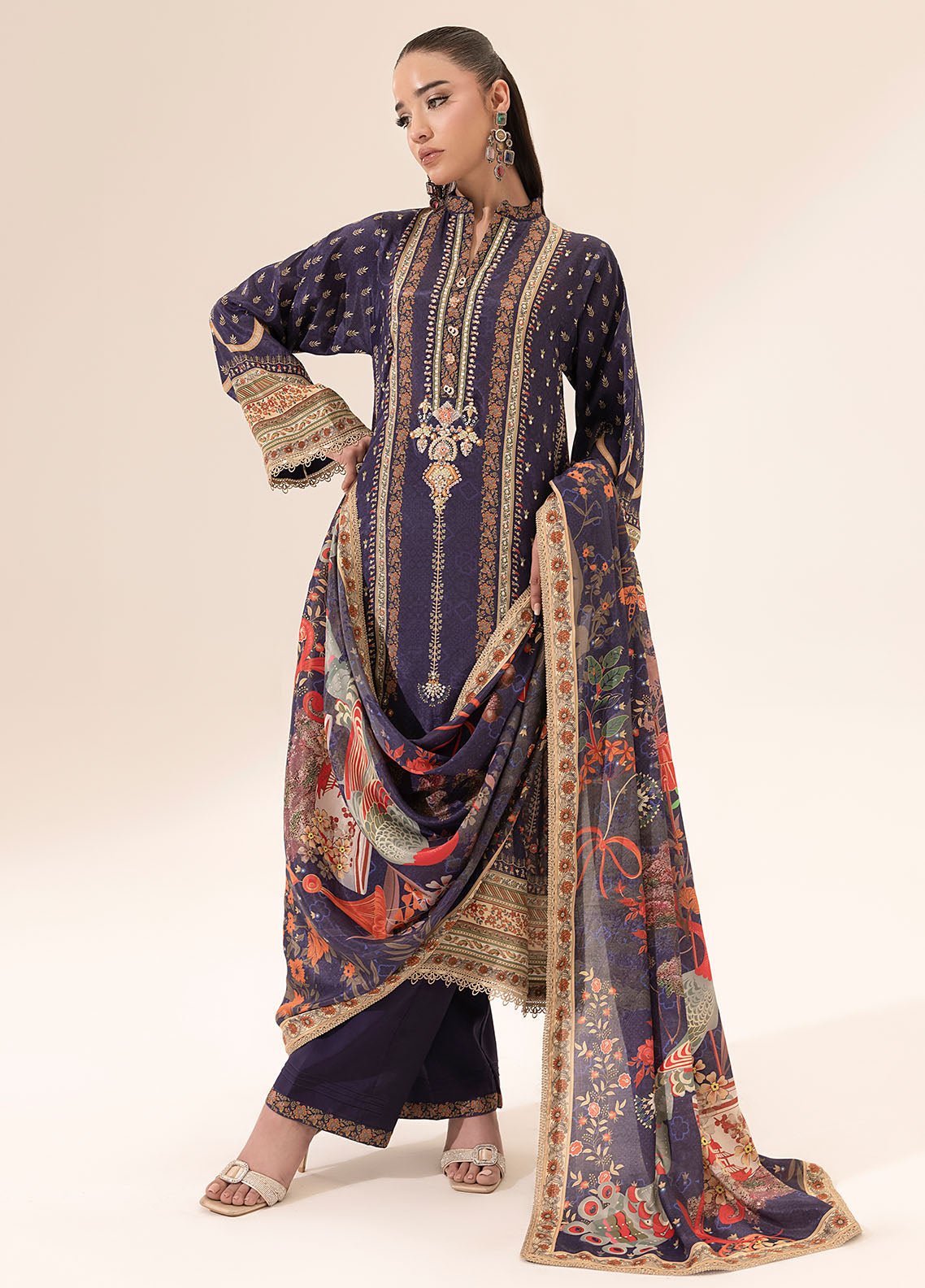 Sahane | Suay Silk Handwork Edit | CT-15006 ETHER - SUAY - Official Sahane stockist in UK - Sakeena London