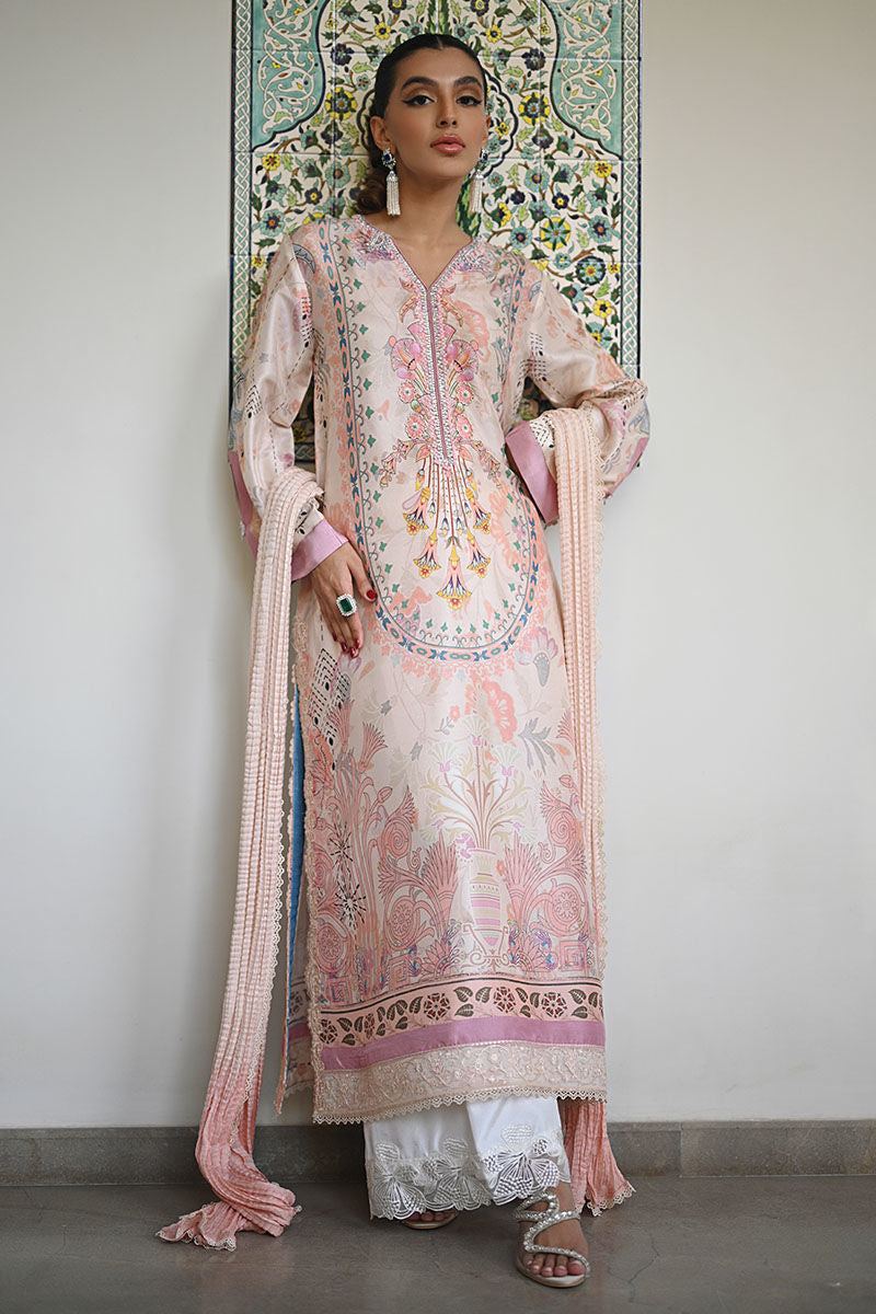 Ansab Jahangir | Secrets and Silk Eid Edit Silks 25 | Liora Shirt and Dupatta - Official Ansab Jahangir stockist in UK - Sakeena London