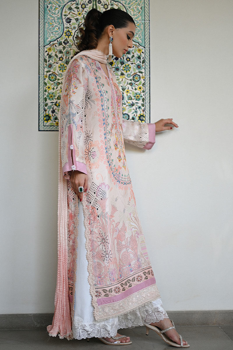 Ansab Jahangir | Secrets and Silk Eid Edit Silks 25 | Liora Shirt and Dupatta - Official Ansab Jahangir stockist in UK - Sakeena London