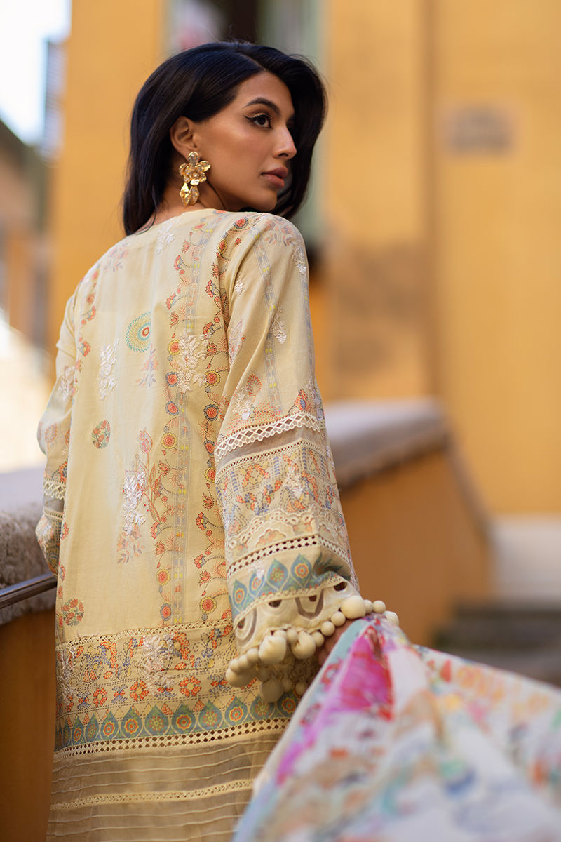 Ansab Jahangir | Zoha Luxury Lawn 25 | Mangosteen - Official Ansab Jahangir stockist in UK - Sakeena London