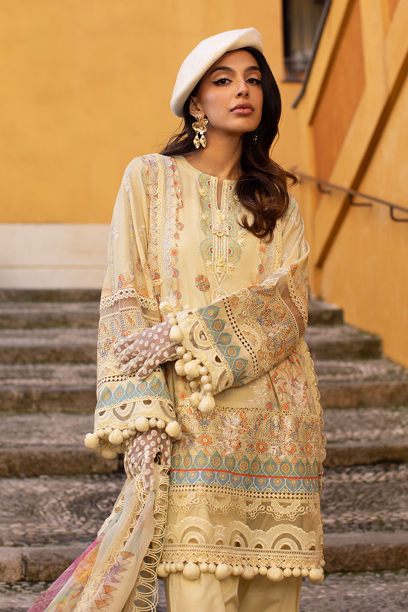 Ansab Jahangir | Zoha Luxury Lawn 25 | Mangosteen - Official Ansab Jahangir stockist in UK - Sakeena London