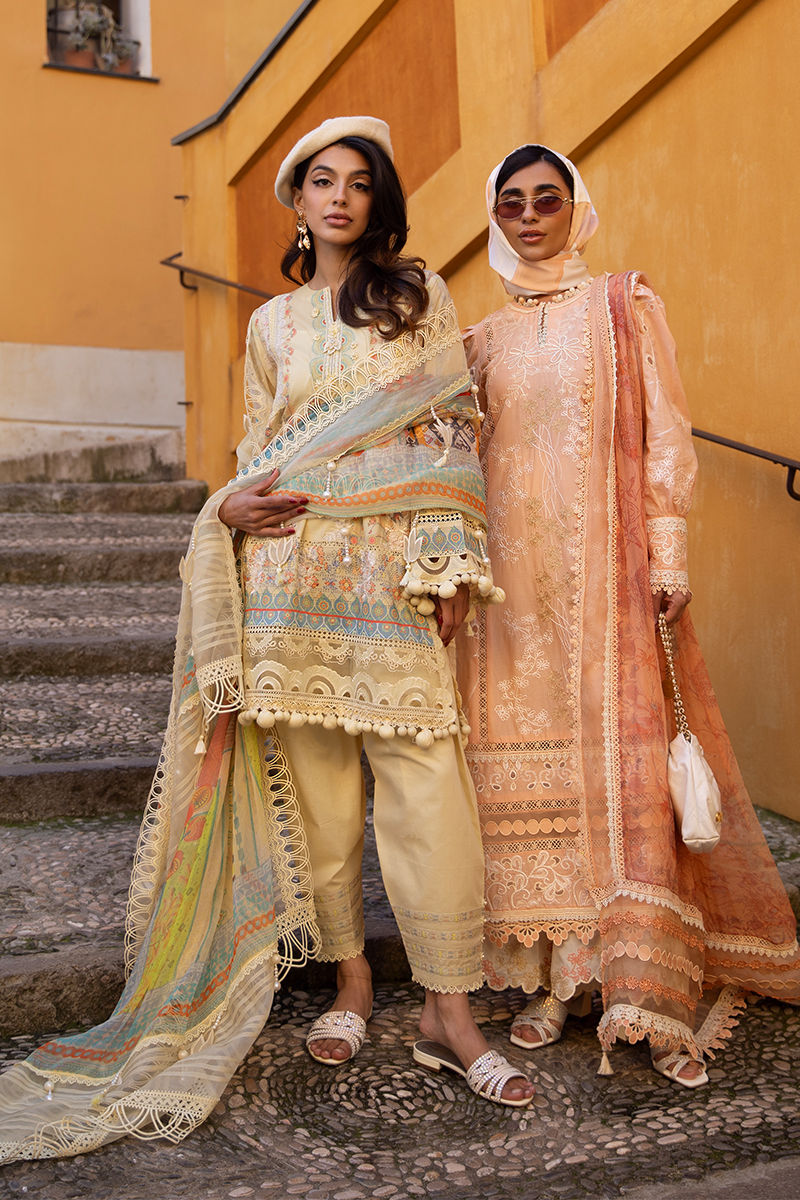 Ansab Jahangir | Zoha Luxury Lawn 25 | Mangosteen - Official Ansab Jahangir stockist in UK - Sakeena London