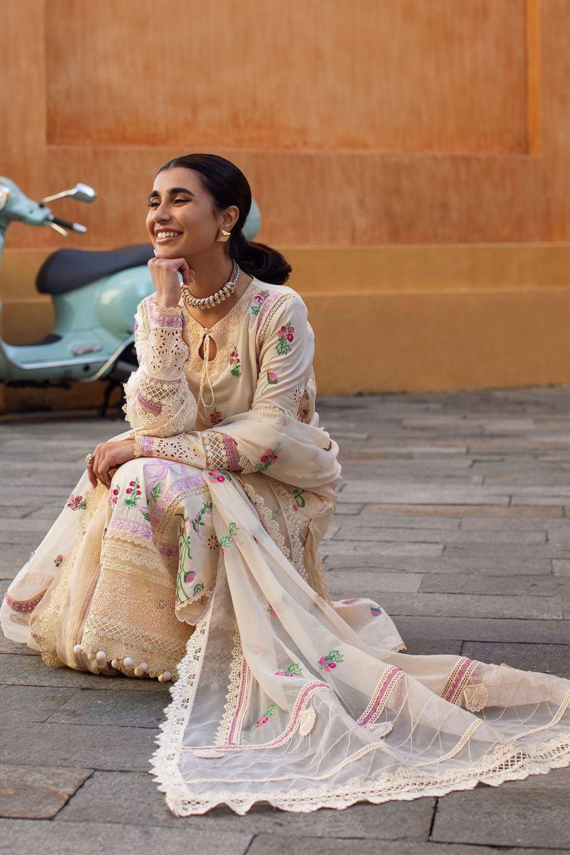 Ansab Jahangir | Zoha Luxury Lawn 25 | Rosalie - Official Ansab Jahangir stockist in UK - Sakeena London