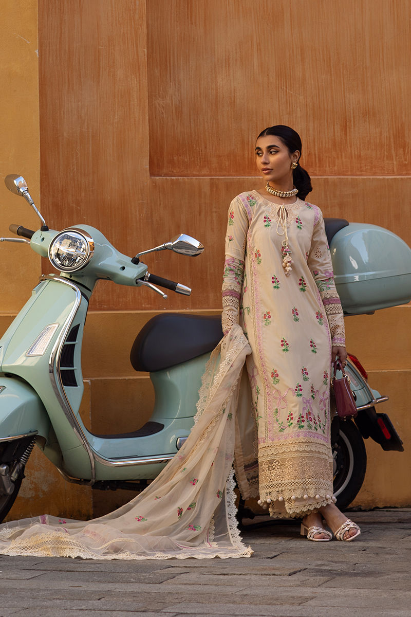 Ansab Jahangir | Zoha Luxury Lawn 25 | Rosalie - Official Ansab Jahangir stockist in UK - Sakeena London