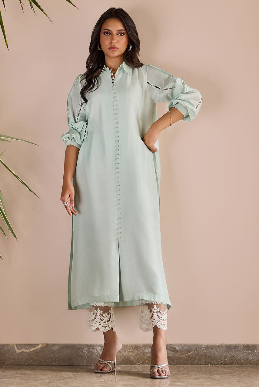 Deepak Perwani | Nazia Eid Edit 26 | Mint Glaze by Deepak Perwani – Pakistani designer wear