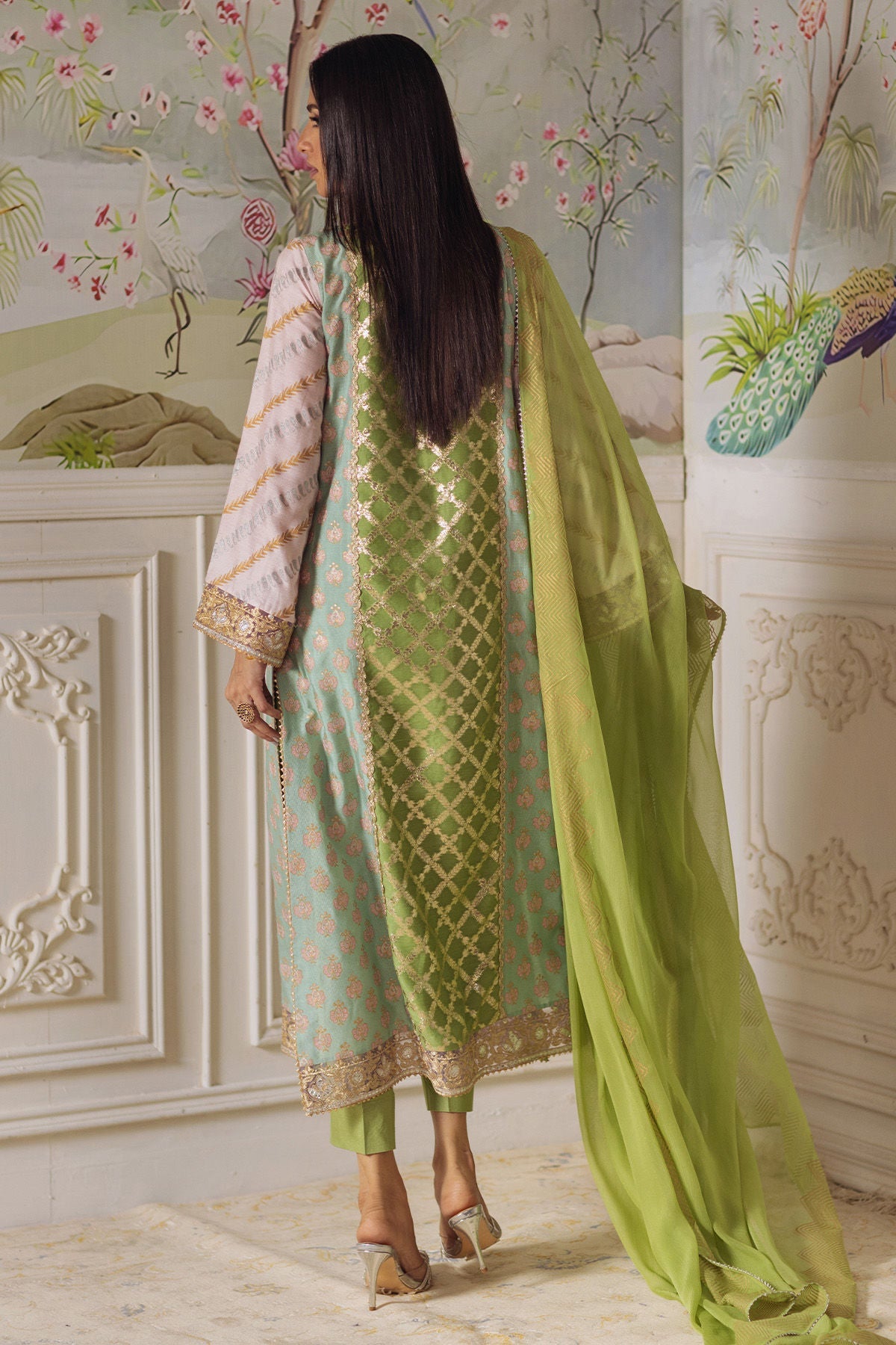 Annus Abrar | Elemental Festive | Nishba (Shirt, Pants and Dupatta) - Official Annus Abrar stockist in UK - Sakeena London