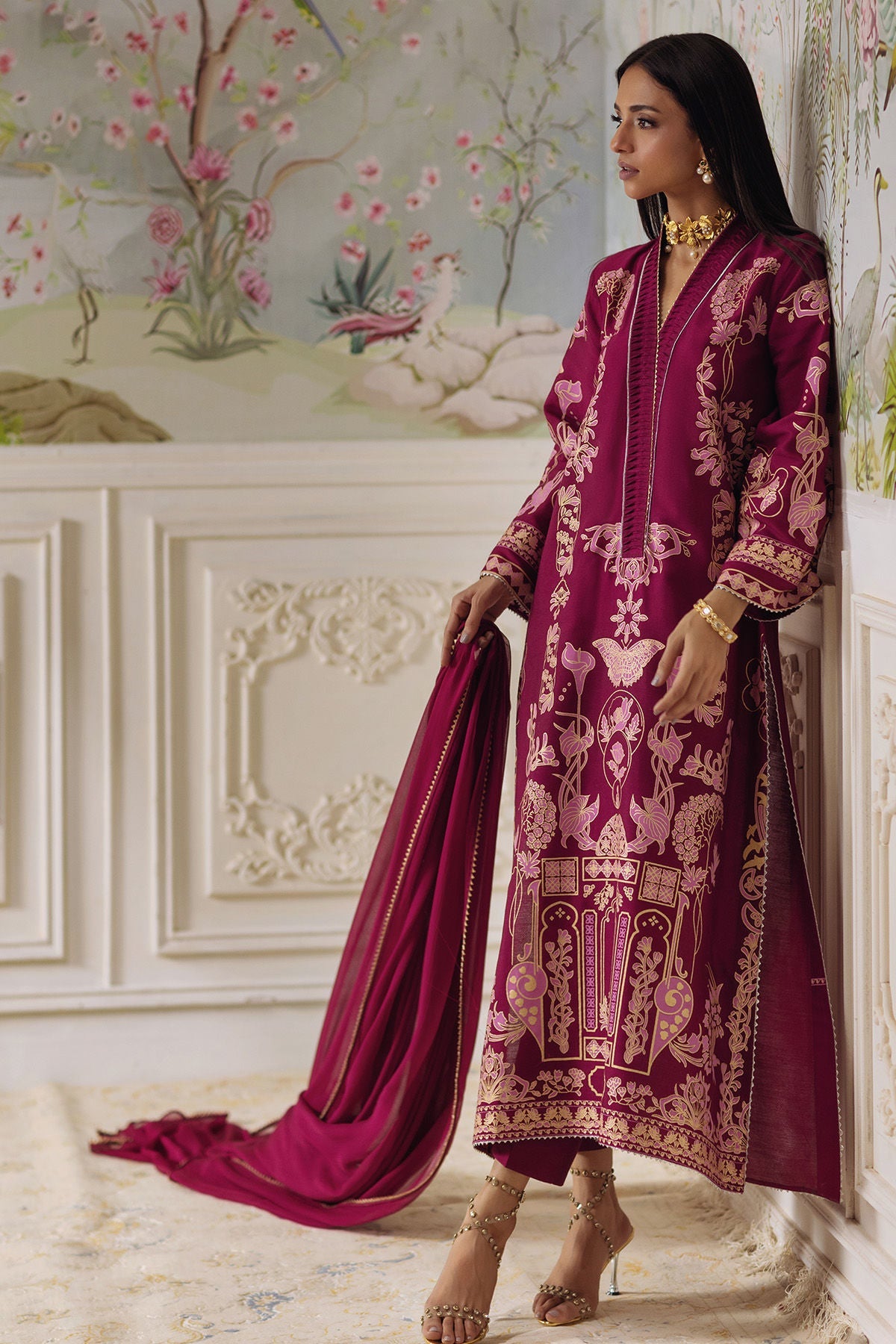 Annus Abrar | Elemental Festive | Renali (Shirt, Pants and Dupatta) - Official Annus Abrar stockist in UK - Sakeena London