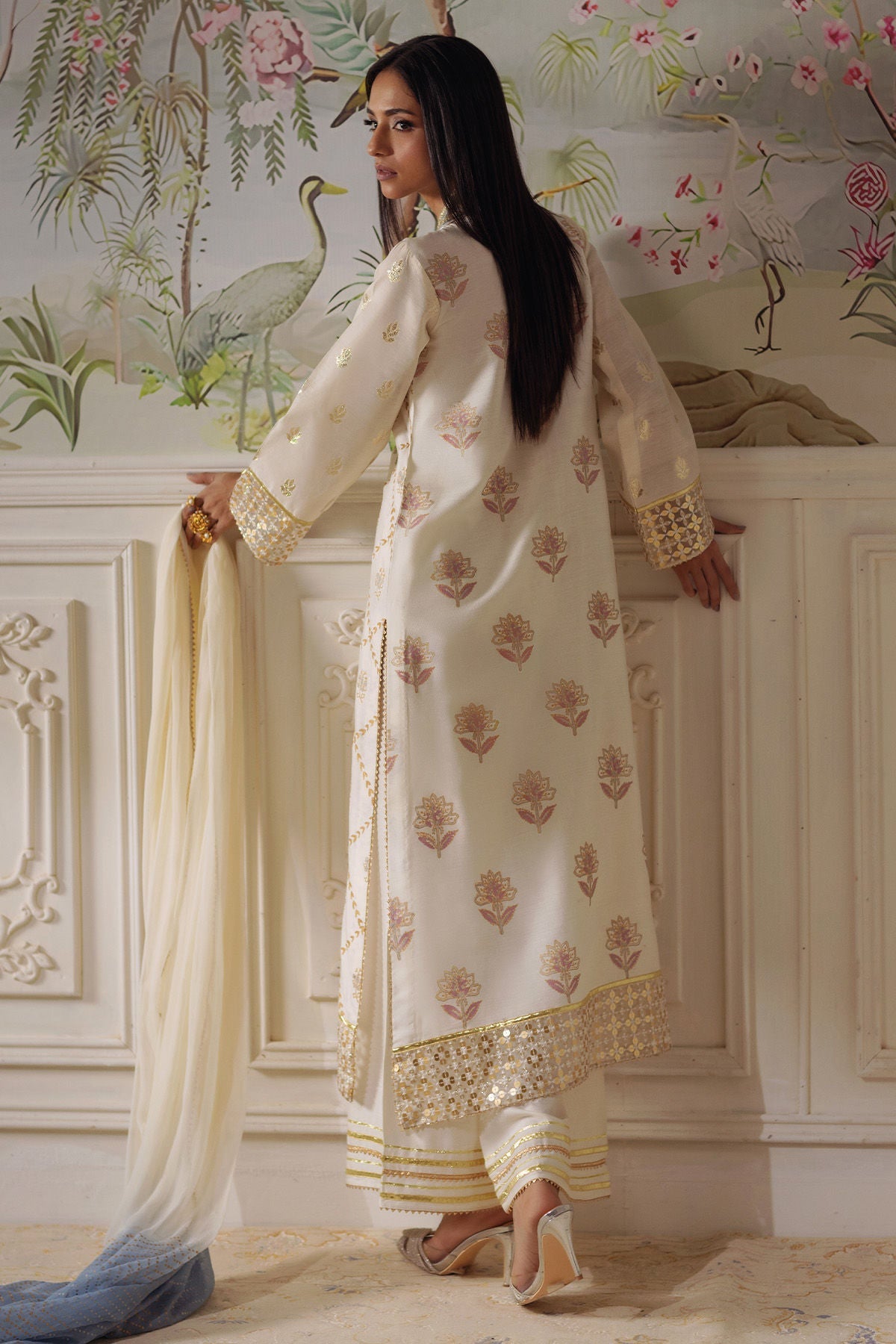 Annus Abrar | Elemental Festive | Fasila (Shirt, Pants and Dupatta) - Official Annus Abrar stockist in UK - Sakeena London