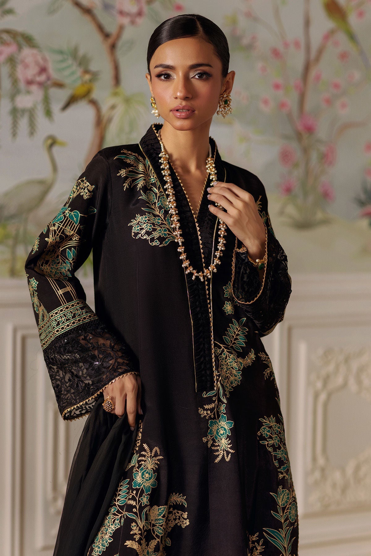 Annus Abrar | Elemental Festive | Renaab (Shirt, Pants and Dupatta) - Official Annus Abrar stockist in UK - Sakeena London