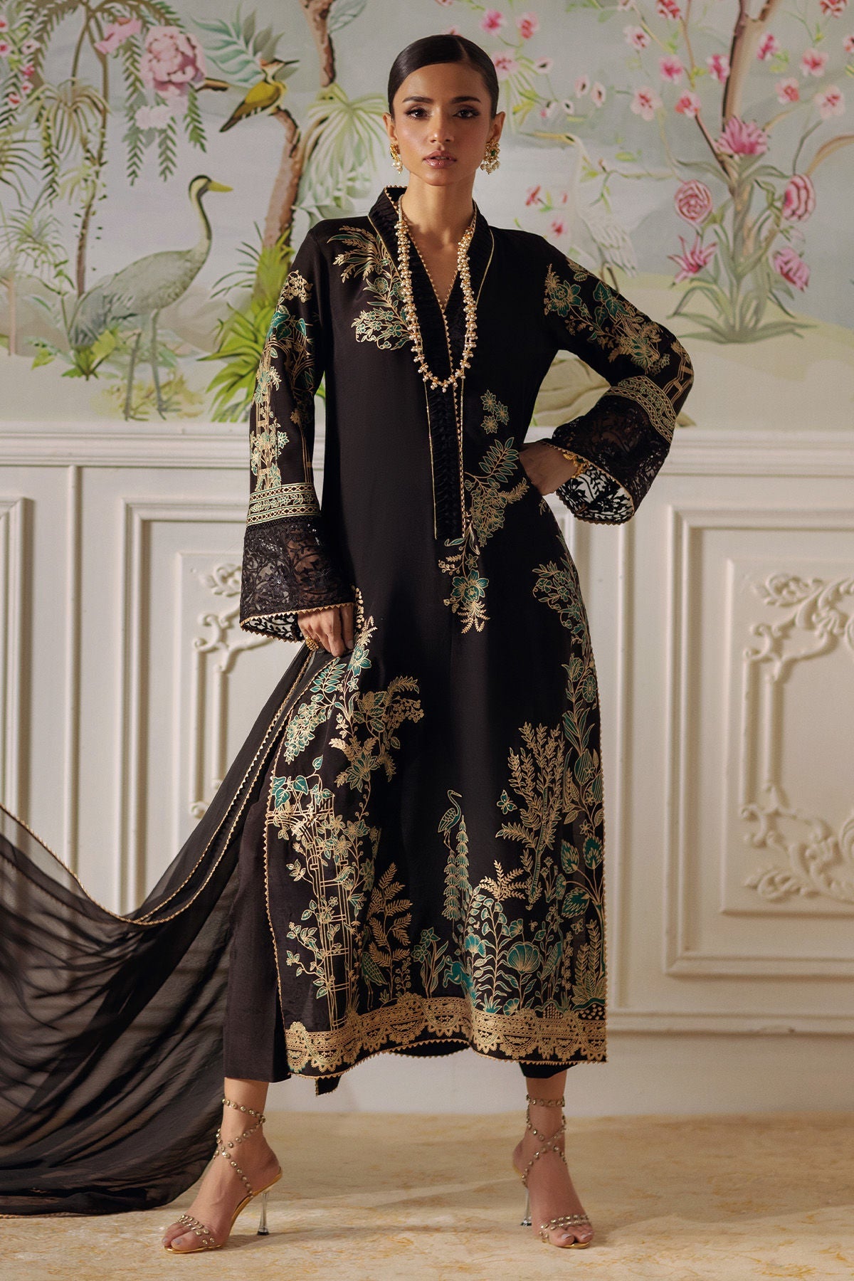 Annus Abrar | Elemental Festive | Renaab (Shirt, Pants and Dupatta) - Official Annus Abrar stockist in UK - Sakeena London