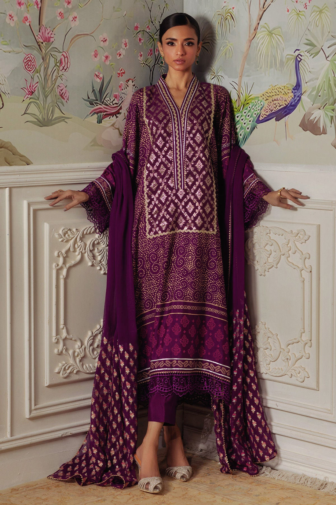 Annus Abrar | Elemental Festive | Hurmia (Shirt, Pants and Dupatta) - Official Annus Abrar stockist in UK - Sakeena London