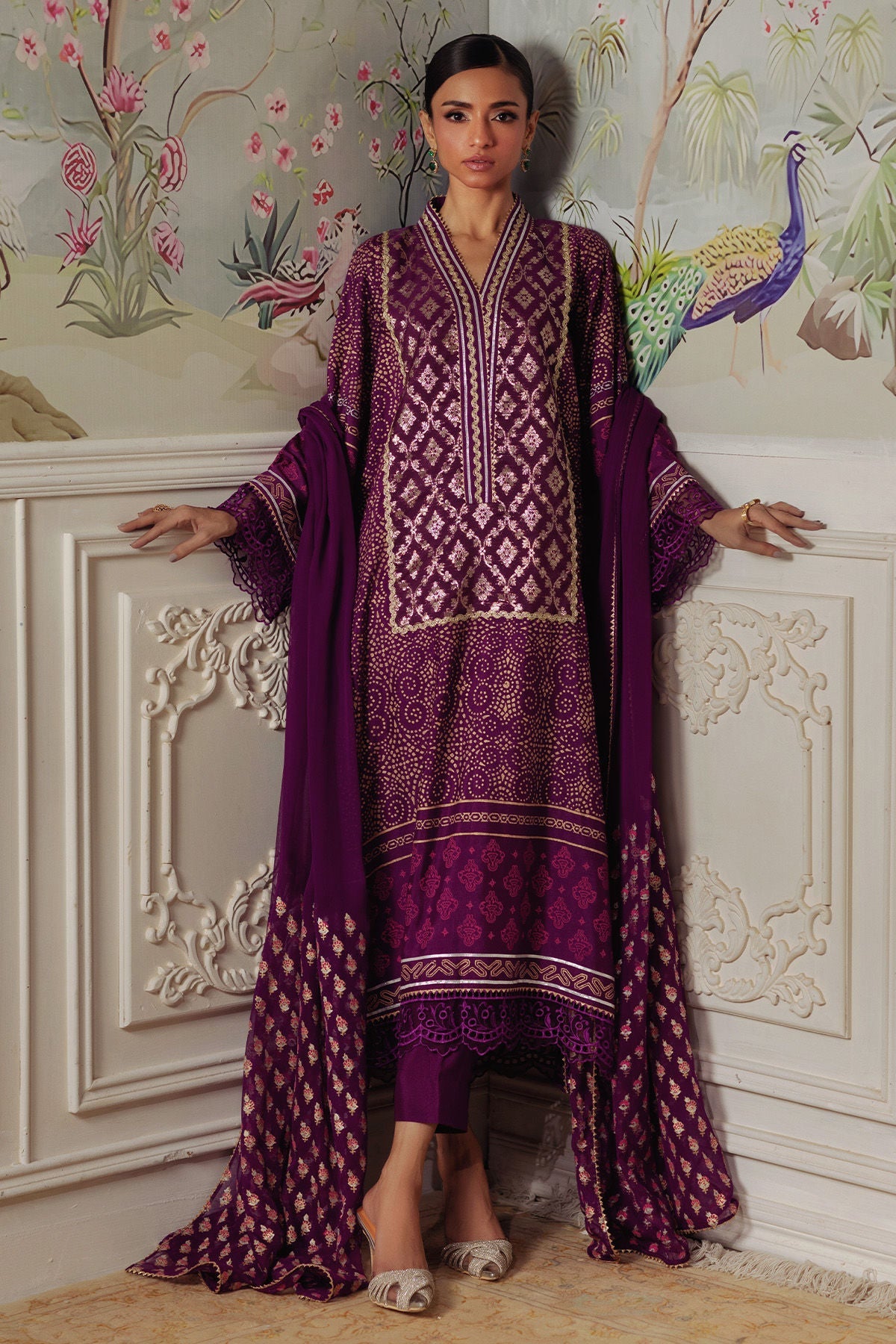 Annus Abrar | Elemental Festive | Hurmia (Shirt, Pants and Dupatta) - Official Annus Abrar stockist in UK - Sakeena London