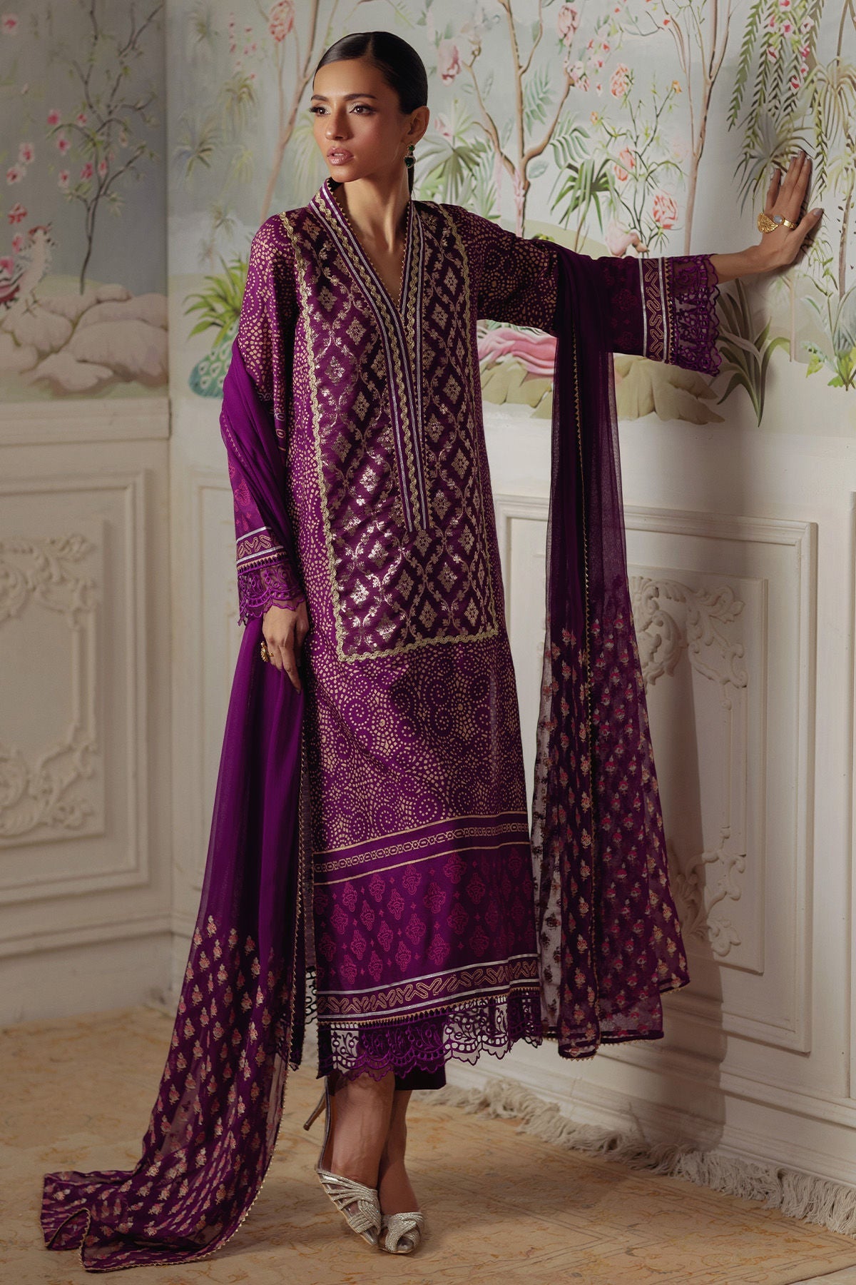 Annus Abrar | Elemental Festive | Hurmia (Shirt, Pants and Dupatta) - Official Annus Abrar stockist in UK - Sakeena London