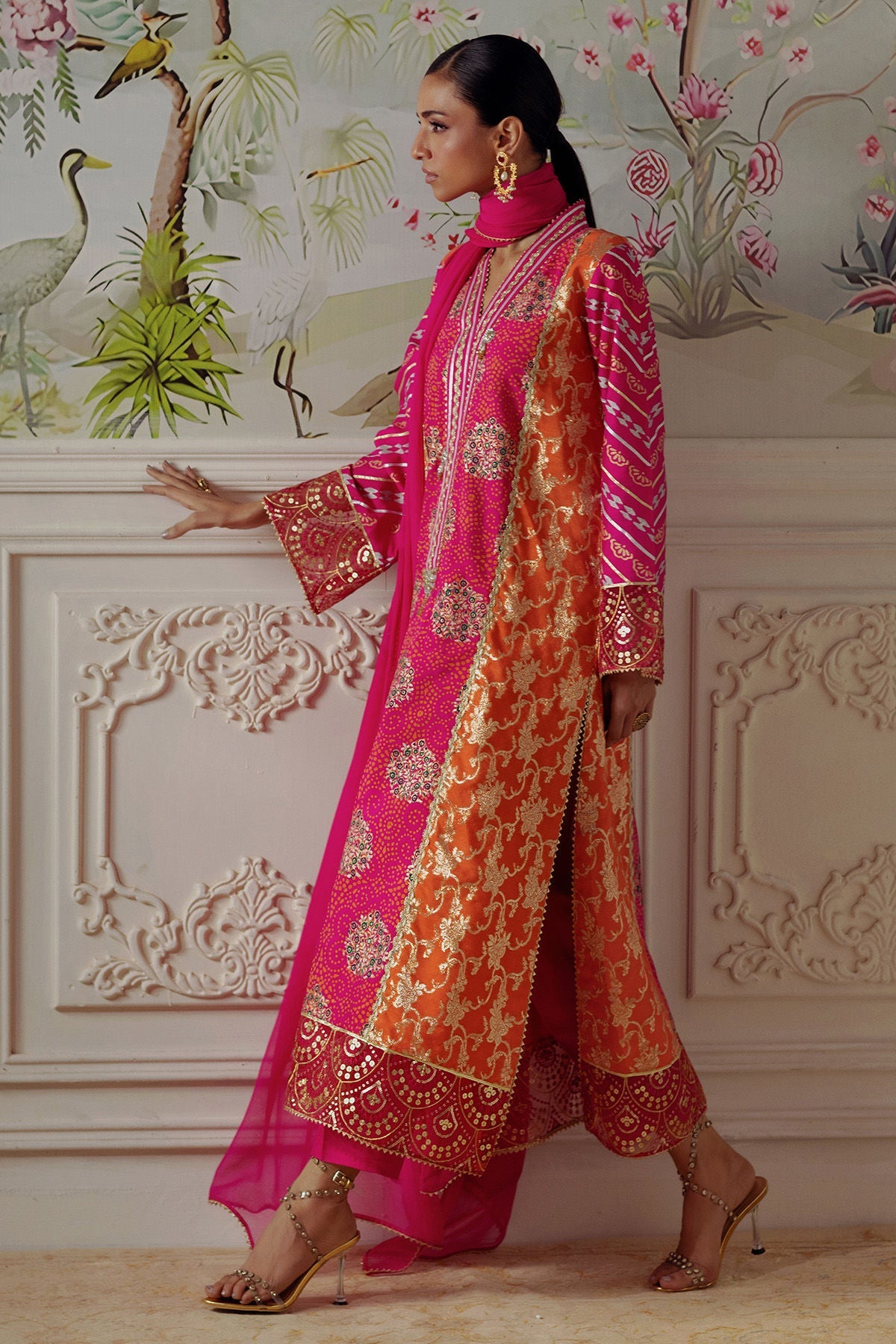 Annus Abrar | Elemental Festive | Rumniya (Shirt, Pants and Dupatta) - Official Annus Abrar stockist in UK - Sakeena London