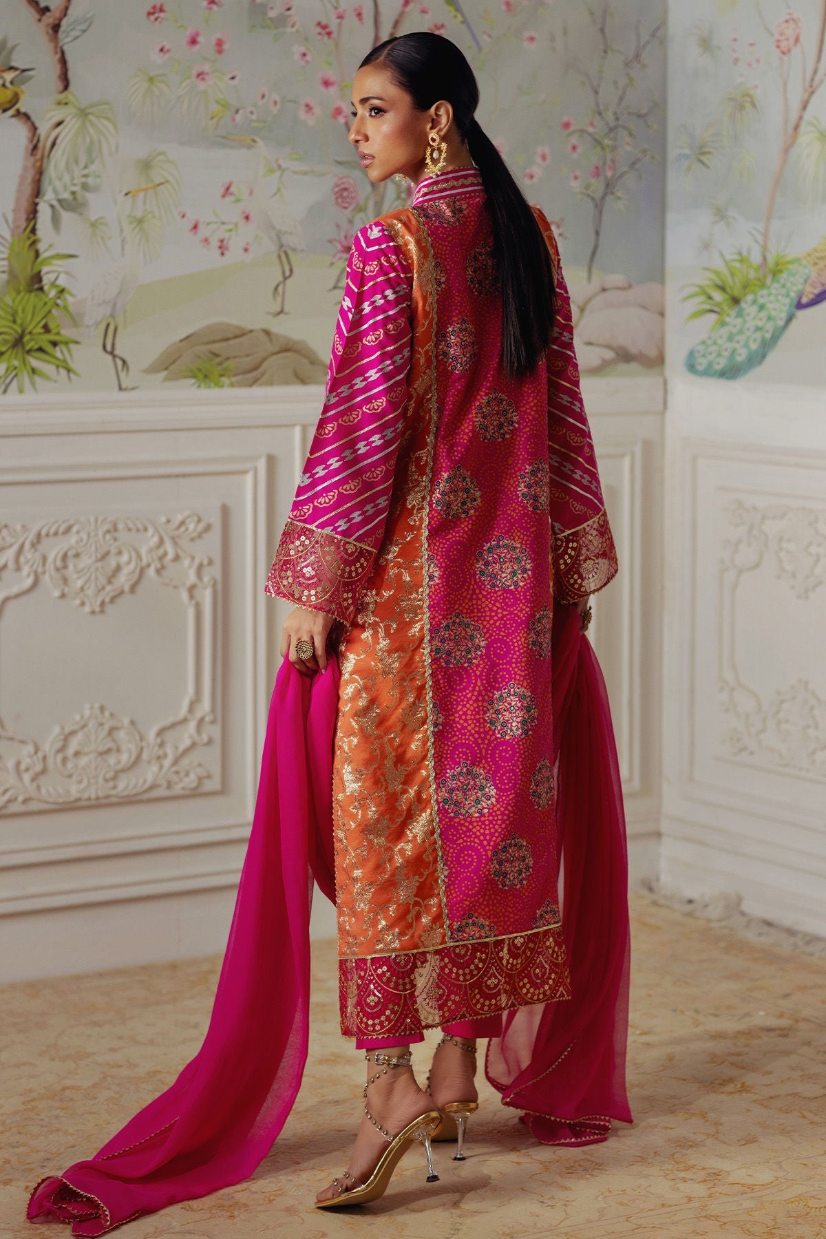 Annus Abrar | Elemental Festive | Rumniya (Shirt, Pants and Dupatta) - Official Annus Abrar stockist in UK - Sakeena London
