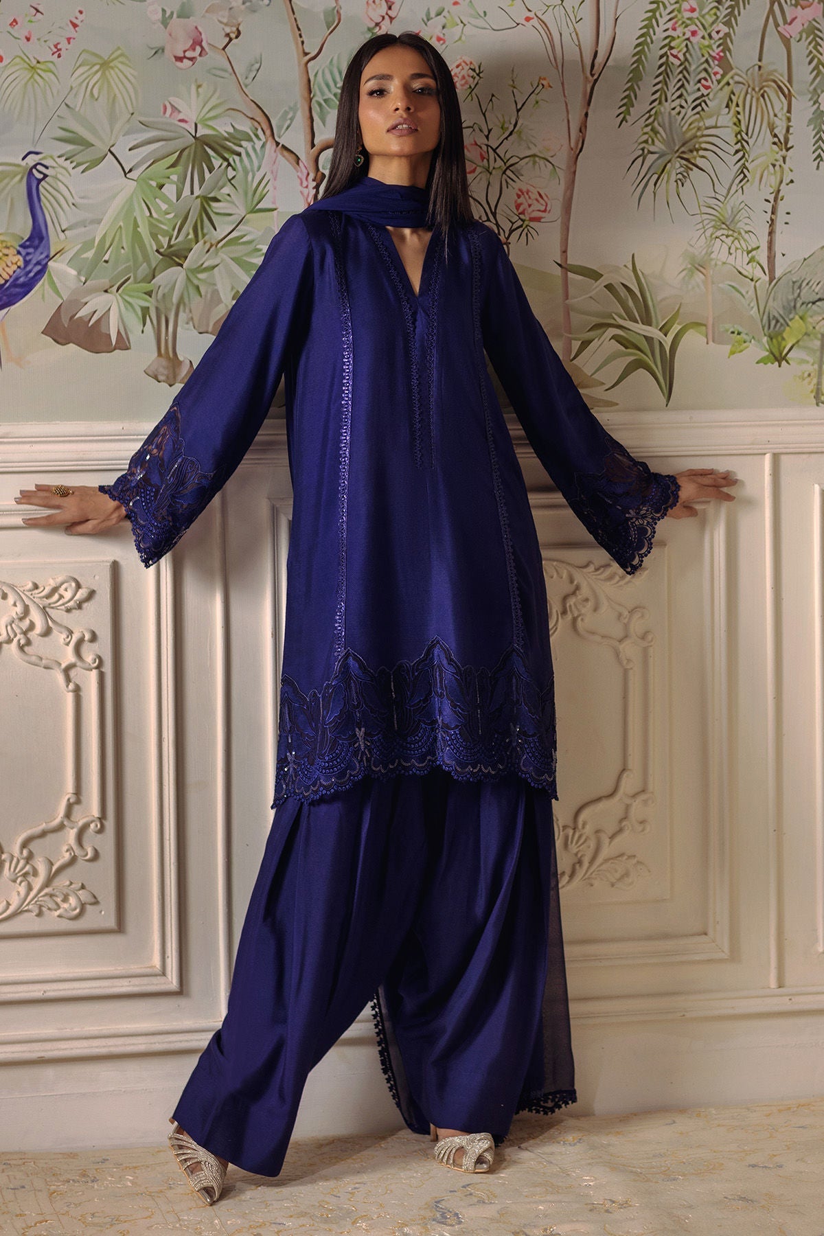 Annus Abrar | Elemental Festive | Baraan (Shirt, Pants and Dupatta) - Official Annus Abrar stockist in UK - Sakeena London