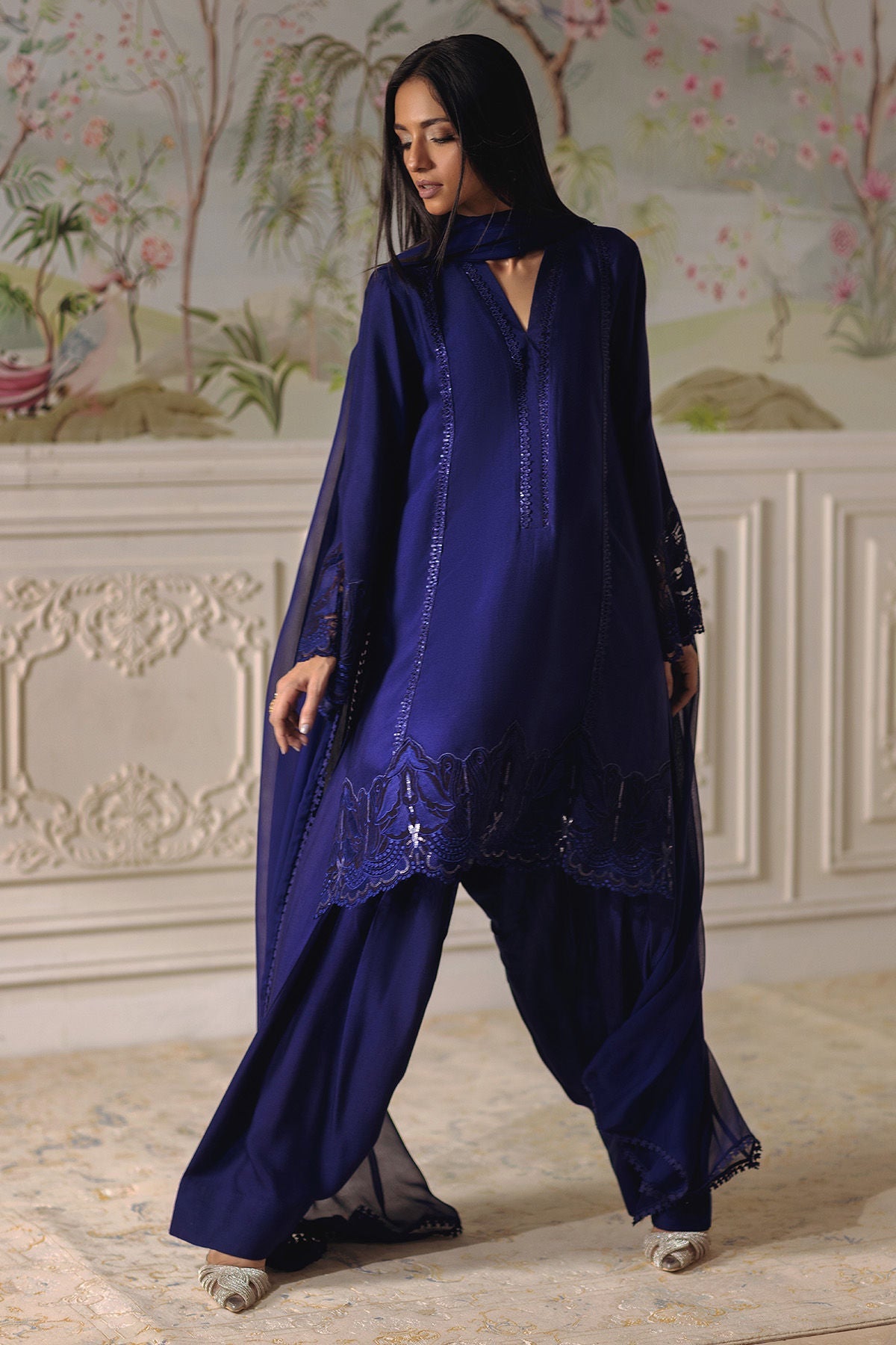 Annus Abrar | Elemental Festive | Baraan (Shirt, Pants and Dupatta) - Official Annus Abrar stockist in UK - Sakeena London