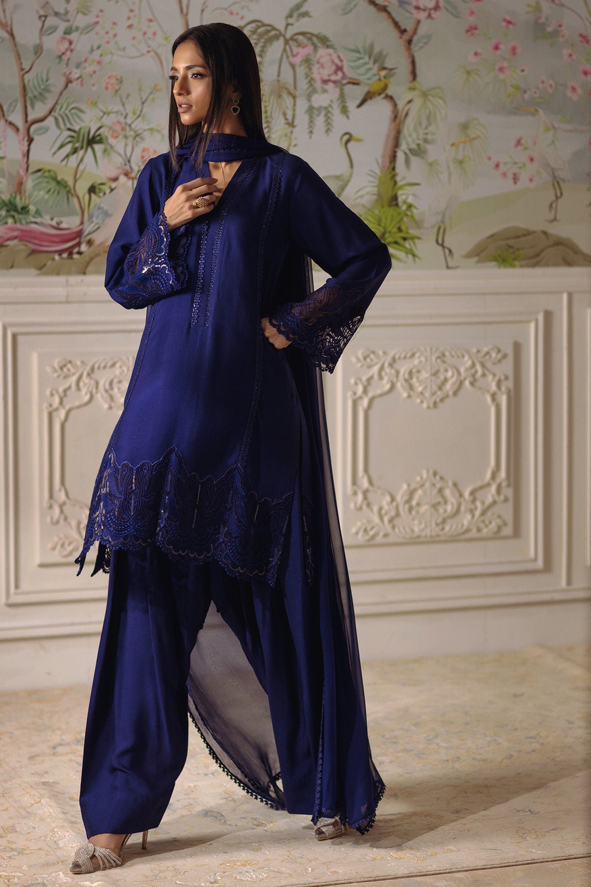 Annus Abrar | Elemental Festive | Baraan (Shirt, Pants and Dupatta) - Official Annus Abrar stockist in UK - Sakeena London