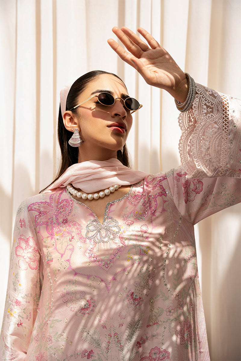 Ansab Jahangir | Digital Silk | Mahira Shirt And Dupatta - Official Ansab Jahangir stockist in UK - Sakeena London