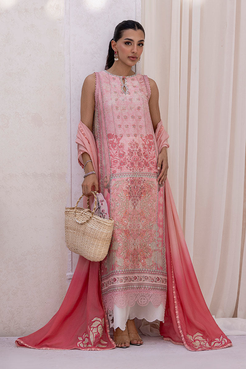 Ansab Jahangir | Digital Silk | Zoya Shirt And Dupatta - Official Ansab Jahangir stockist in UK - Sakeena London