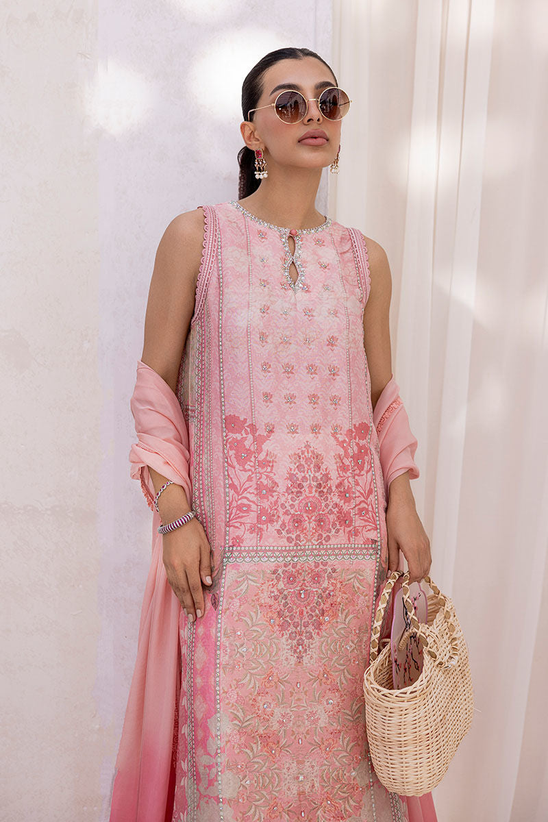 Ansab Jahangir | Digital Silk | Zoya Shirt And Dupatta - Official Ansab Jahangir stockist in UK - Sakeena London