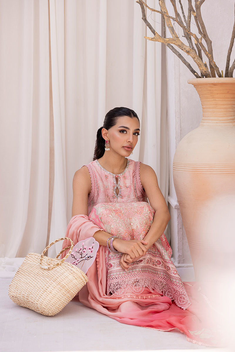 Ansab Jahangir | Digital Silk | Zoya Shirt And Dupatta - Official Ansab Jahangir stockist in UK - Sakeena London