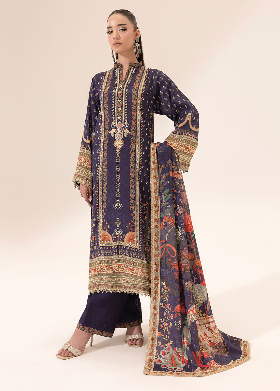 Sahane | Suay Silk Handwork Edit | CT-15006 ETHER - SUAY - Official Sahane stockist in UK - Sakeena London