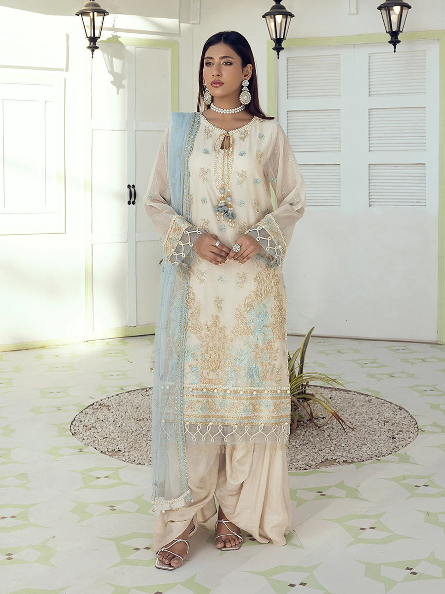 Salitex | Signature Festive Chiffon | SUNW6NO005UT - Official Salitex stockist in UK - Sakeena London