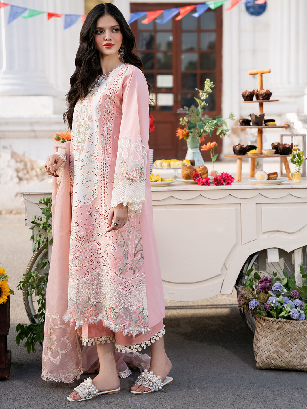 Bin Ilyas | Clara Embroidered Lawn 24 | 216 - A - Official Bin Ilyas stockist in UK - Sakeena London