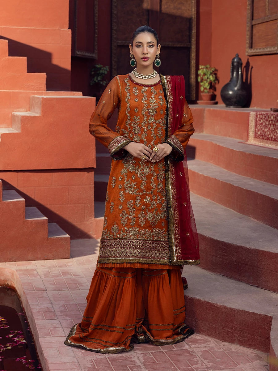 Salitex | Signature Festive Chiffon | SUNW6JI019UT - Official Salitex stockist in UK - Sakeena London