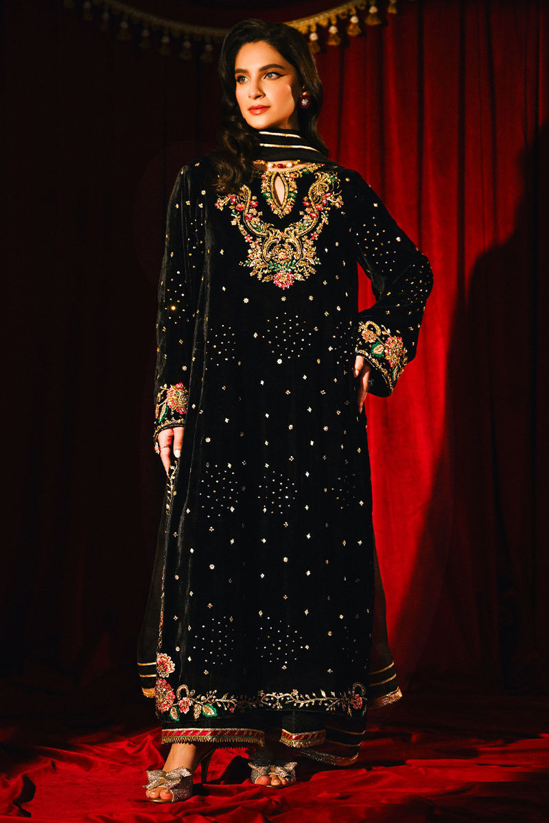 Ansab Jahangir | So Hot Luxury Velvets | Derya - Official Ansab Jahangir stockist in UK - Sakeena London