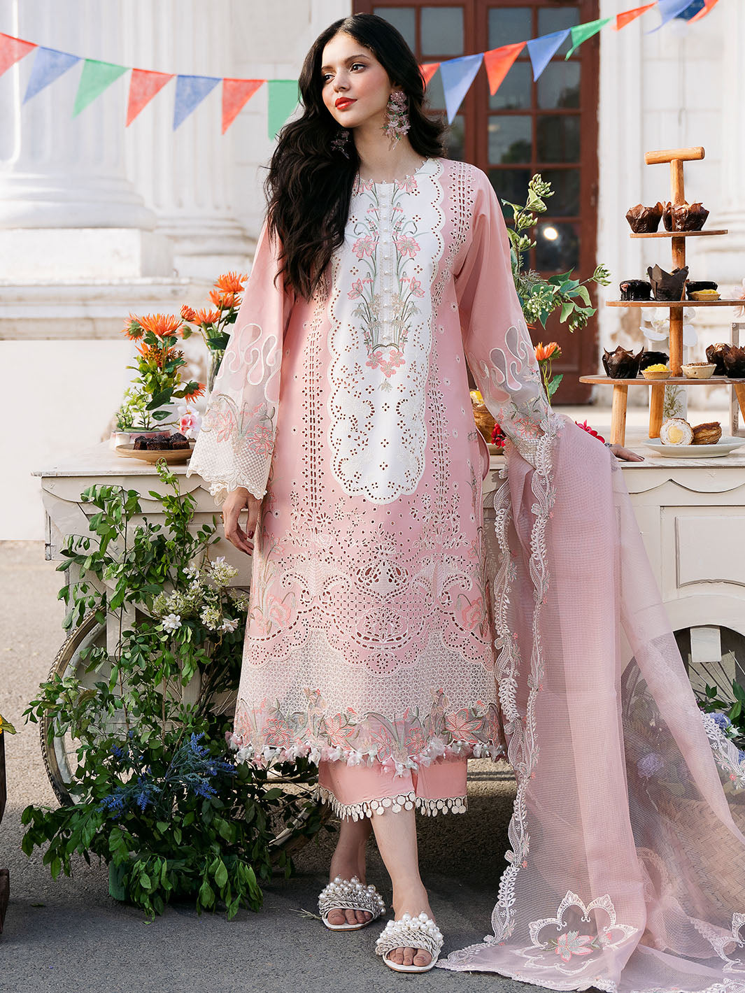 Bin Ilyas | Clara Embroidered Lawn 24 | 216 - A - Official Bin Ilyas stockist in UK - Sakeena London