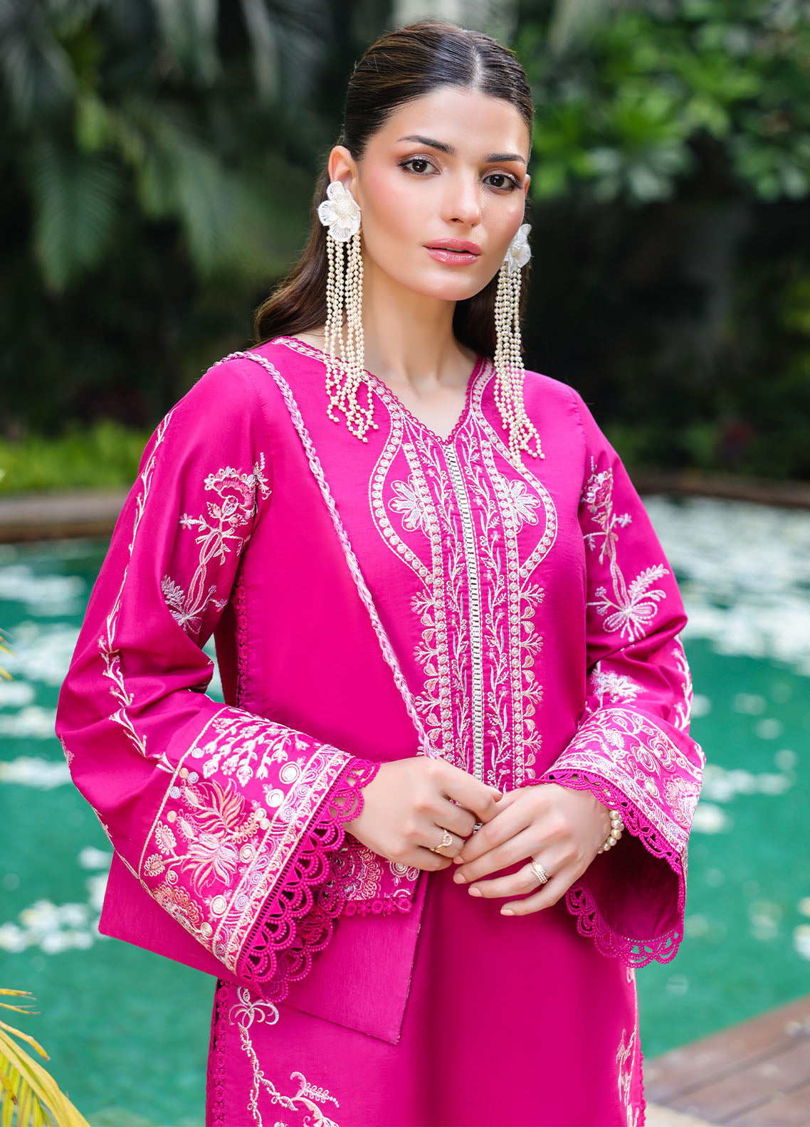 Sahane | Lovent Embroidered Pret 25 | ME23007 Seraph - Official Sahane stockist in UK - Sakeena London
