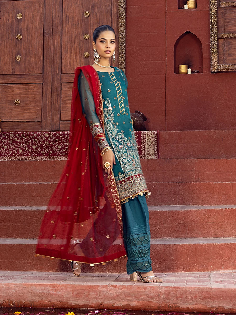 Salitex | Signature Festive Chiffon | SUNW6JI021UT - Official Salitex stockist in UK - Sakeena London