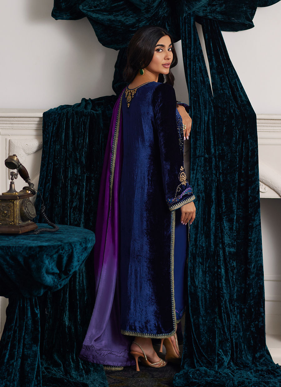 Farah Talib Aziz | Velvets The After Party | EDIE SHIRT AND DUPATTA - Official Farah Talib Aziz stockist in UK - Sakeena London