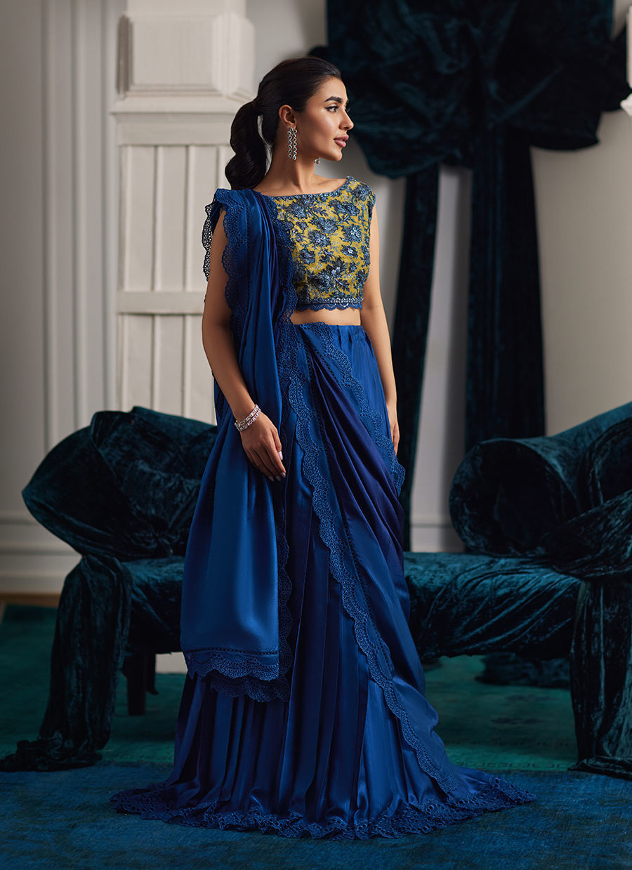 Farah Talib Aziz | Velvets The After Party | PERSEE LEHENGA CHOLI - Official Farah Talib Aziz stockist in UK - Sakeena London