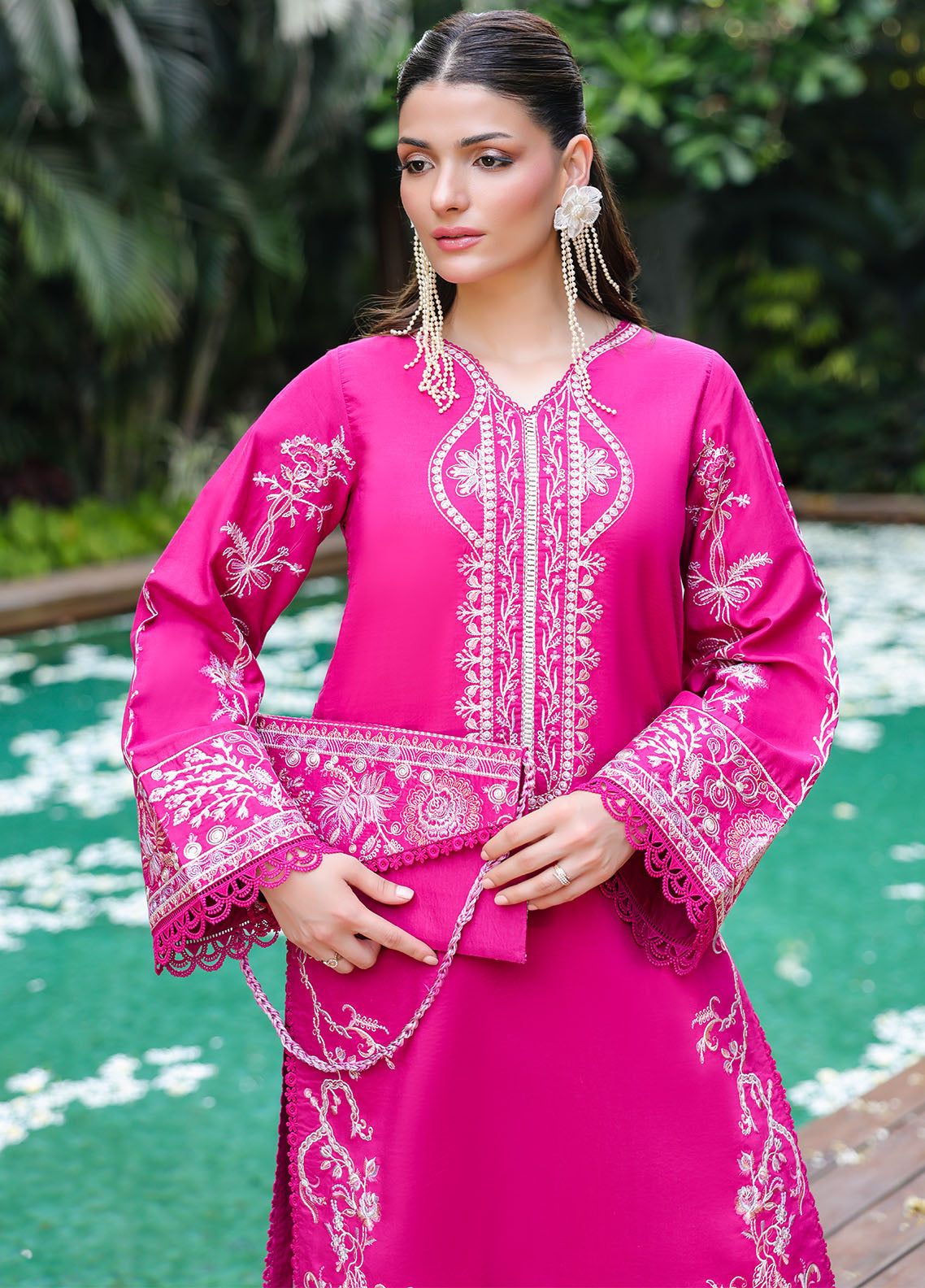 Sahane | Lovent Embroidered Pret 25 | ME23007 Seraph - Official Sahane stockist in UK - Sakeena London