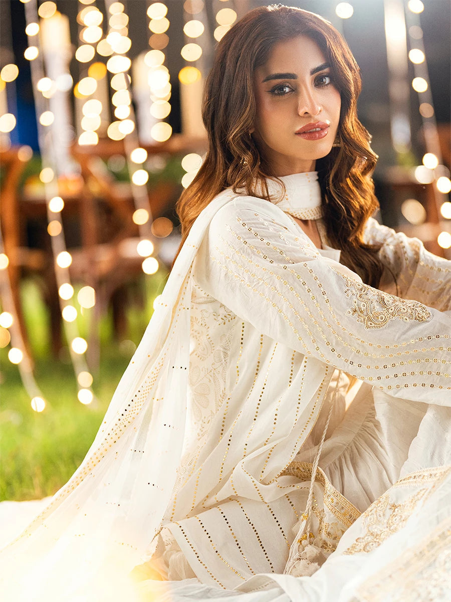Salitex | Signature Festive Chiffon | UNS25WW003UT - Official Salitex stockist in UK - Sakeena London