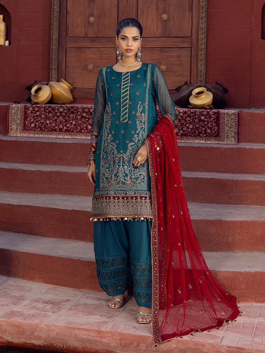 Salitex | Signature Festive Chiffon | SUNW6JI021UT - Official Salitex stockist in UK - Sakeena London