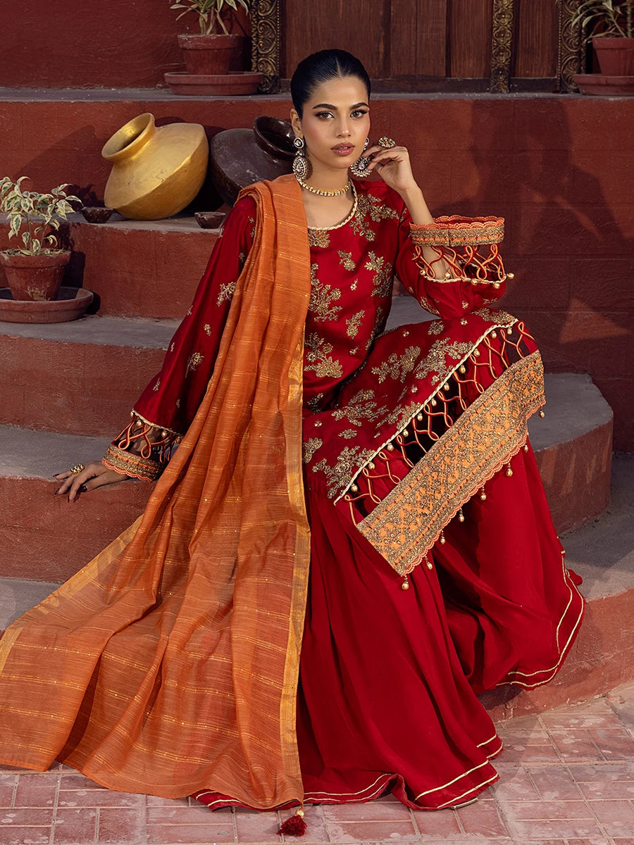 Salitex | Signature Festive Chiffon | SUNW6JI020UT - Official Salitex stockist in UK - Sakeena London