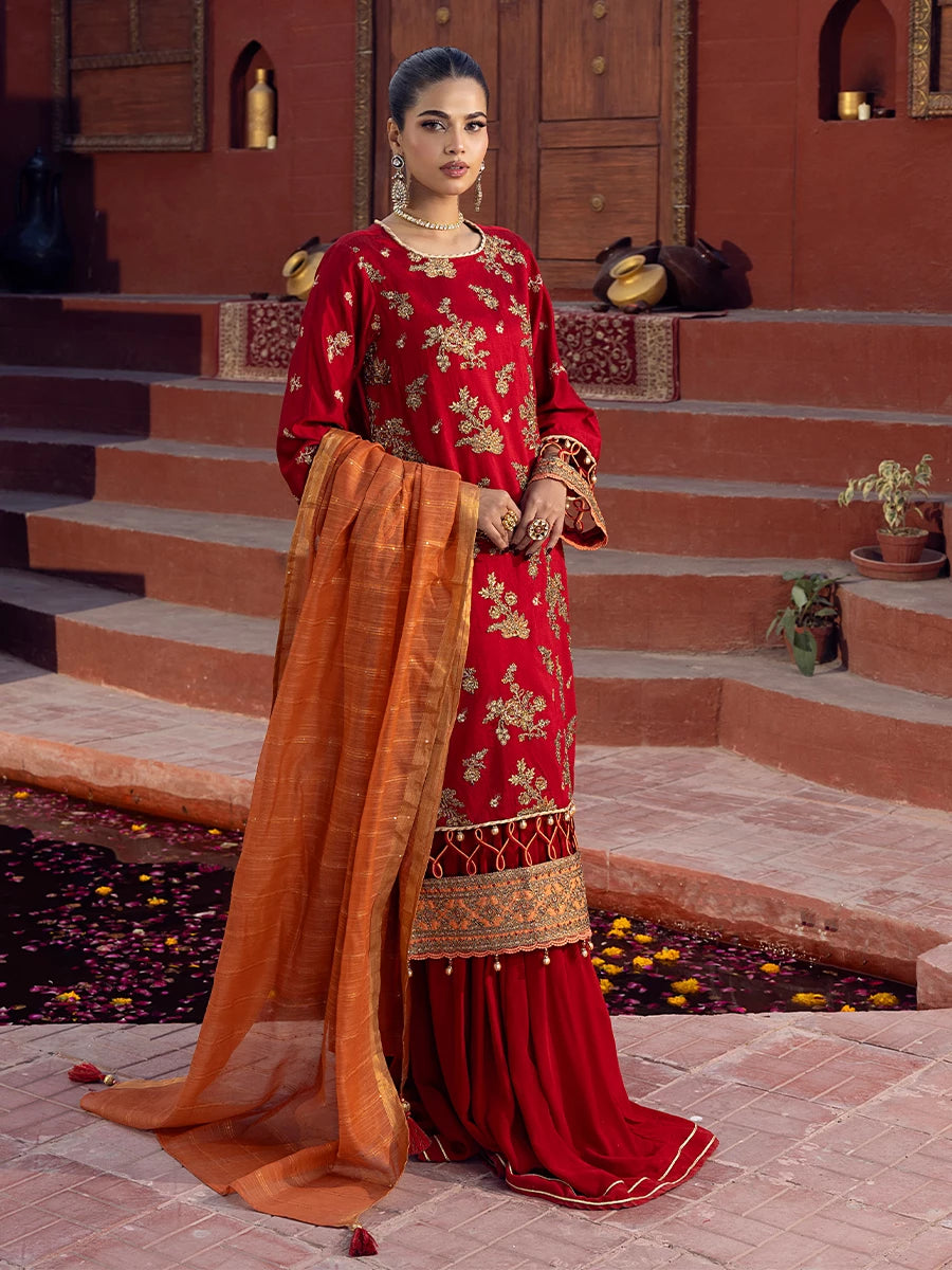 Salitex | Signature Festive Chiffon | SUNW6JI020UT - Official Salitex stockist in UK - Sakeena London