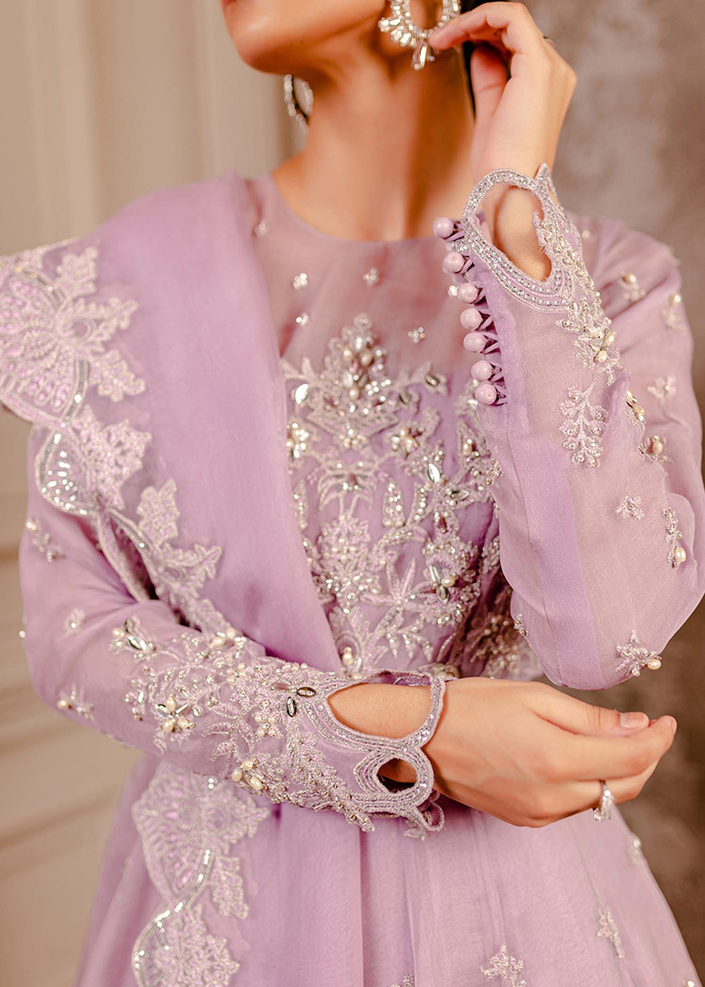 Fozia Khalid I Dilkash Festive Wear 25 | Peri Winkle - Official Sakeena London stockist in UK - Sakeena London