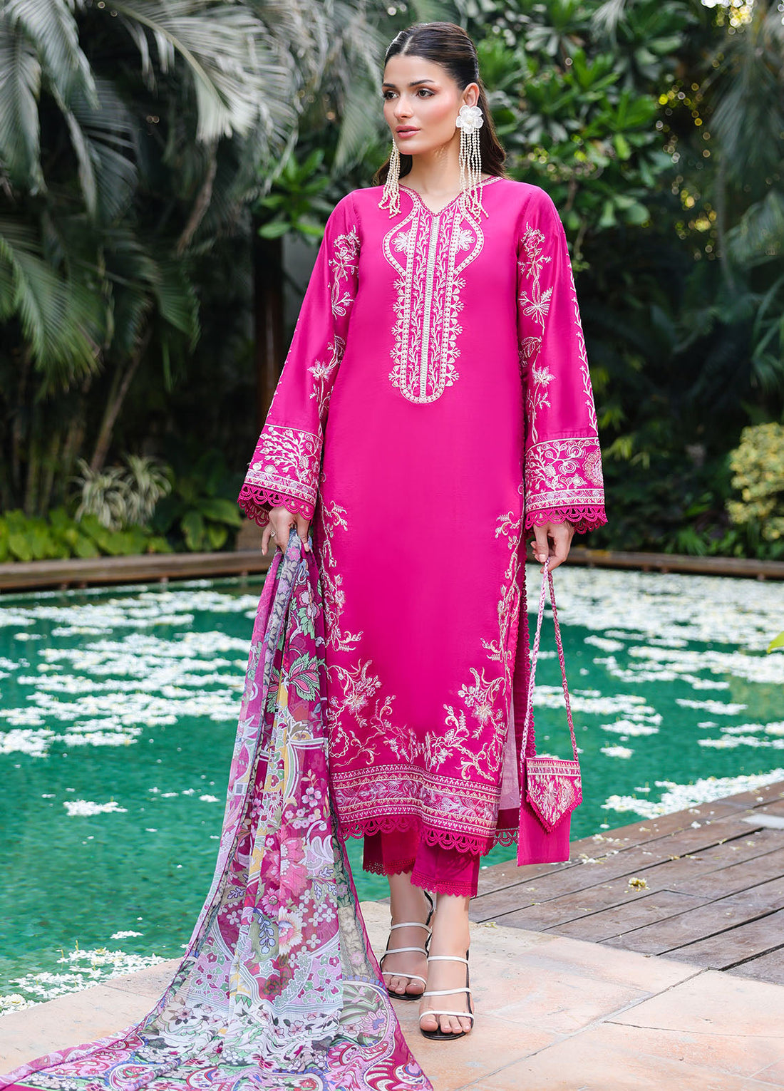 Sahane | Lovent Embroidered Pret 25 | ME23007 Seraph - Official Sahane stockist in UK - Sakeena London