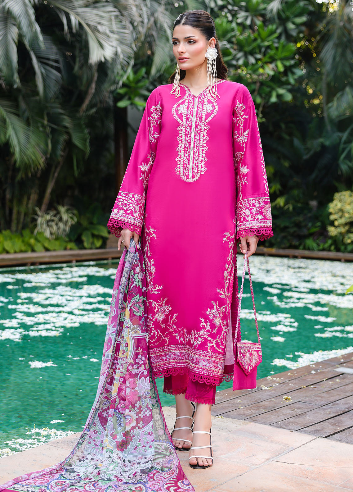 Sahane | Lovent Embroidered Pret 25 | ME23007 Seraph - Official Sahane stockist in UK - Sakeena London