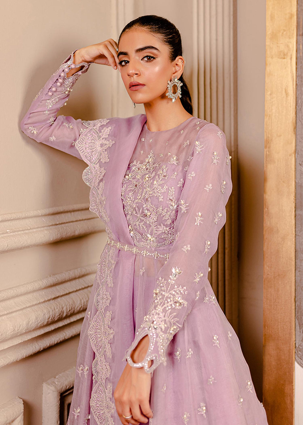Fozia Khalid I Dilkash Festive Wear 25 | Peri Winkle - Official Sakeena London stockist in UK - Sakeena London