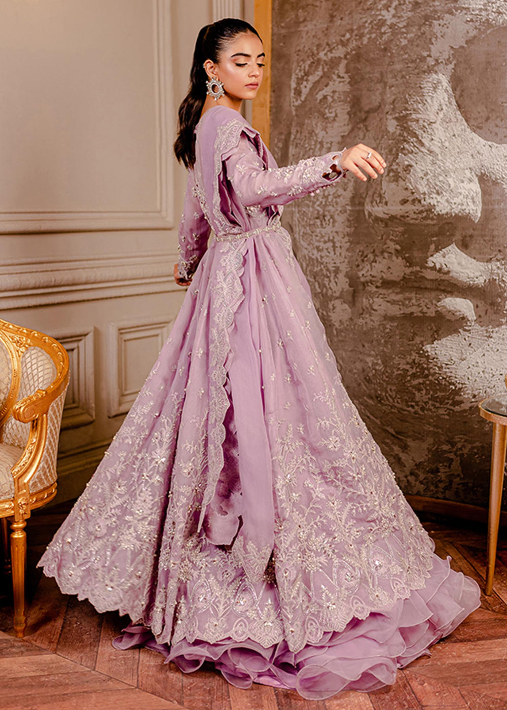 Fozia Khalid I Dilkash Festive Wear 25 | Peri Winkle - Official Sakeena London stockist in UK - Sakeena London