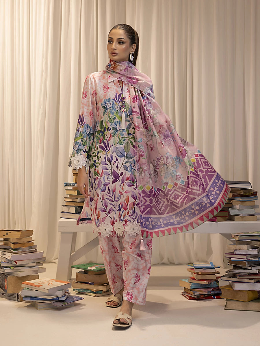 Salitex | Sibel Printed Lawn Silk | ST-04 - Official Salitex stockist in UK - Sakeena London