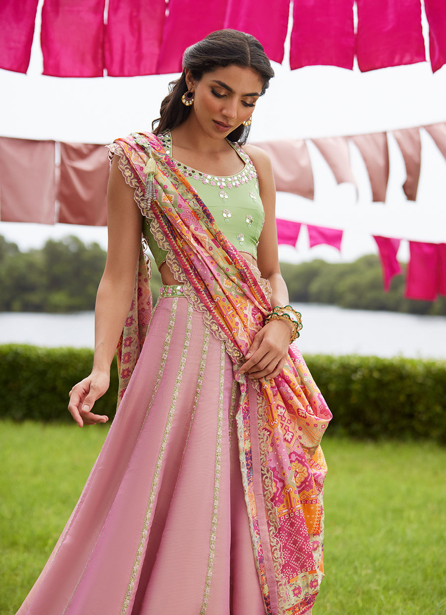 Farah Talib Aziz | Mayna Festive Luxe Pret | Raga Lehnga Choli - Official Farah Talib Aziz stockist in UK - Sakeena London