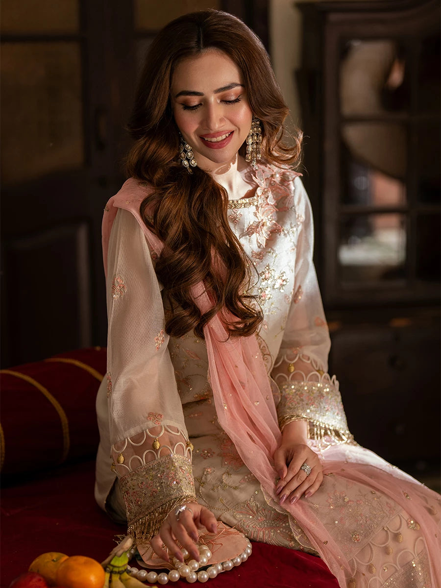 Salitex | Signature Festive Chiffon | SUNW6NO033UT - Official Salitex stockist in UK - Sakeena London